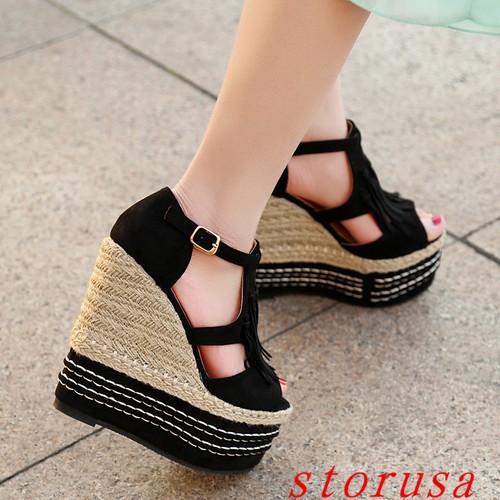 ladies high wedges